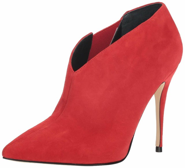 red suede shooties