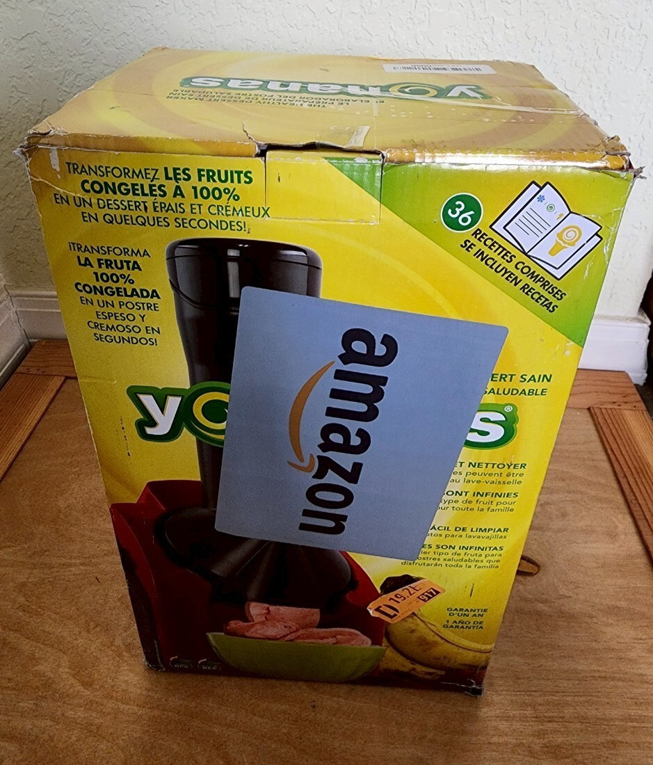 Yonanas 902RD Classic Vegan Non-Dairy Frozen Fruit Dessert Maker