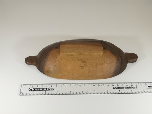 Beautifully Hand Carved Oval Bowl, Medium Size, Olive Wood From Kenya - Picture 10 of 12
