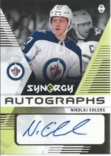 2017-18 Upper Deck Synergy Hockey NIKOLAJ EHLERS Autograph #A-NE