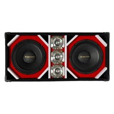 Caja DJ Chuchero estilo brasileño tweeters cargados 10" 3 tweeters