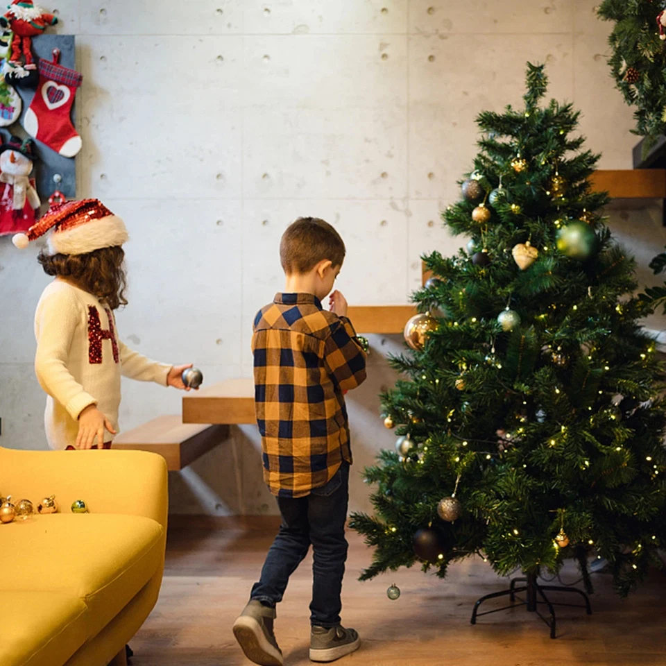 HEAVY DUTY 40CM/16IN METAL CHRISTMAS TREE STAND DARK GREEN XMAS HOLDER BASE NEW - Image 2 of 4