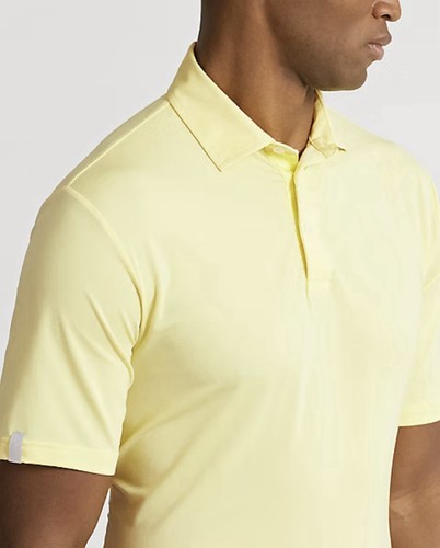 NWT $110 RLX Ralph Lauren Classic Fit Performance Polo Shirt Yellow Men’s Large - Picture 3 of 7