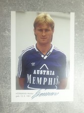 Postcard with original AG Walter Hörmann AUT football international player rarity!