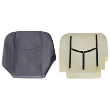 NLQR Front Driver Side Bottom Replacement Seat Cover Cloth Dark Gray and Bott...