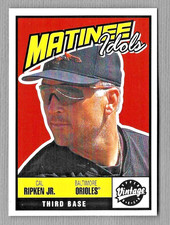 CAL RIPKEN, JR. 2000 UD VINTAGE MATINEE IDOLS INSERT CARD #M10 ORIOLES HOF