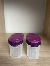 Tupperware Gewürz-Zwerge (2) 120 Ml Lila Deckel Gewürzstreuer NEU OVP
