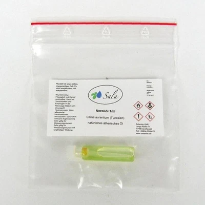 Sala Neroliöl 100% natürliches ätherisches Neroli Öl 1 ml Phiole