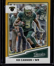 2017 Panini Classics Glossy Gold Border #259 KD Cannon Baylor Bears Rookie