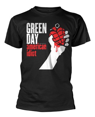 Green Day Hoodie American Idiot Band Logo Officiel Femme Noir Zipped Slim Fit