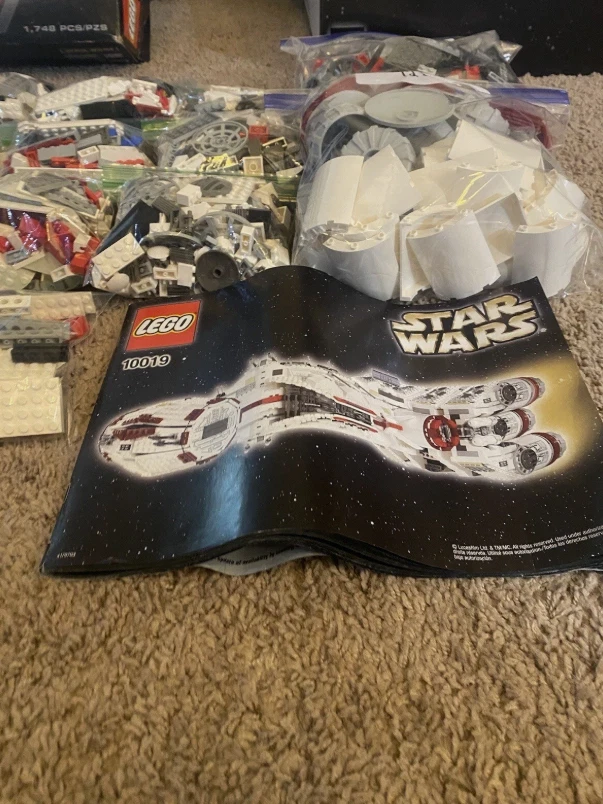 RARO LEGO Star Wars 10019 Rebel Blockade Runner! ¡COMO ESTÁ! LEER DESCRIPCIÓN!! Foto 3 de 4