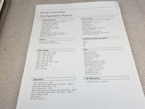 HP Color LaserJet Pro M452dn Printer 12K Pg Ct Toner Included See Description - Picture 12 of 12