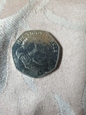 2016 50p Uncirculated Rare Fifty Pence Coin Mrs. Tiggy Winkle, Beatrix Potter