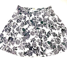 Talbots Floral Pleated Midi Swing Skirt Womens 18 Classy Grunge Preppy Boho