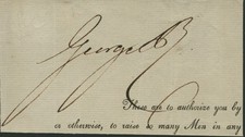 KING GEORGE IV (GREAT BRITAIN) - SIGNATURE(S)