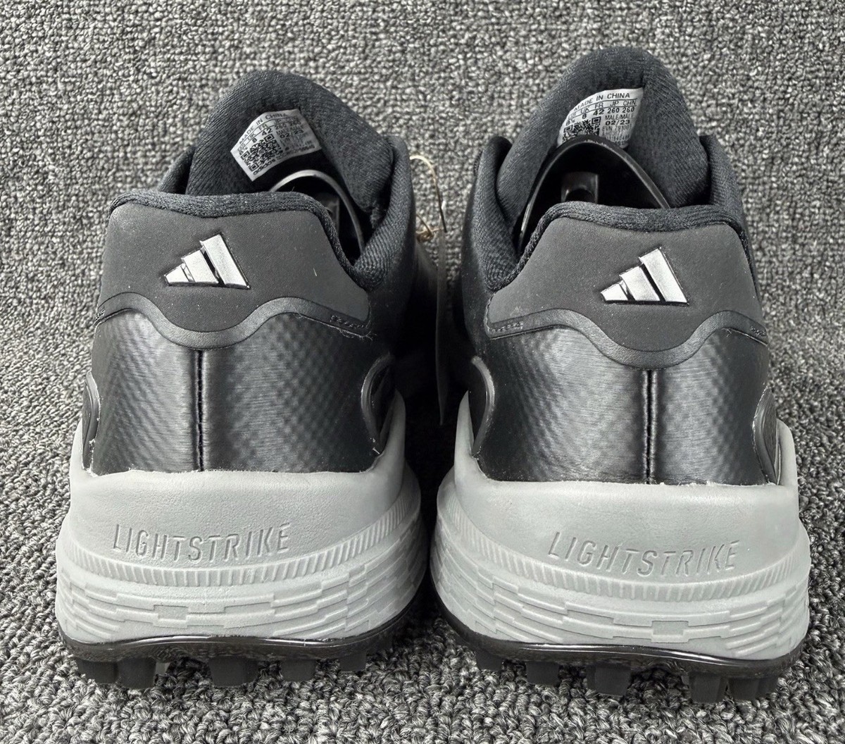 Adidas‎ ZG23 Men\'s Size 8.5 Black Silver Metallic Grey Spikes Golf Shoes GW1178 adidas ZG23 Golf Shoes Core Black/Dark Silver Metallic  main image 2