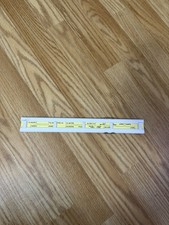Sterling Metric Converter 11" Slide Rule Made In USA Yellow & White