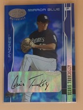 2003 Certified Materials Mirror Blue Signatures 33/50 Dennis Tankersley Auto