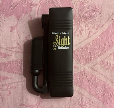 Notenpultleuchte/Leselampe  Mighty Bright Sight Reader in schwarz, Astrein 