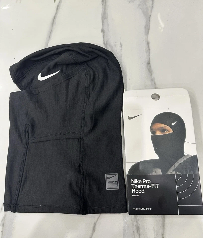 Nike Pro Therma-Fit Ski Mask Balaclava Black Unisex Cold Weather Face Protection - Image 2 of 4