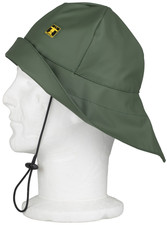 Guy Cotten West Sou'wester Waterproof Hat with Strap - Green/Unisex/Large 61cm
