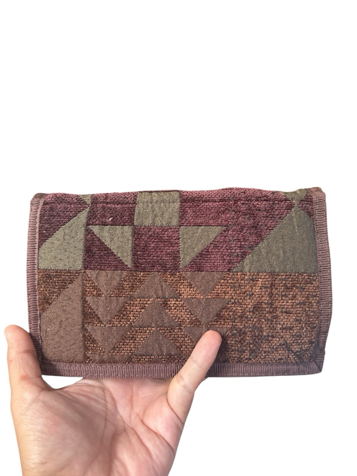 Donna Sharp Patchwork Cloth cross body organizer … - image 1