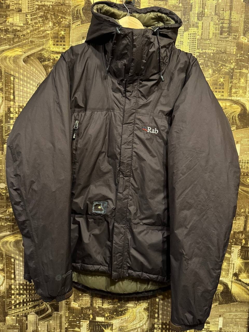 RAB Microlight Alpine Event Brown Down Puffer Jac… - image 1