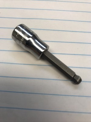 1 pc.  SNAP-ON TMAB6E 1/4  DR. X 3/16  BALL HEX. CHROME. USA (loc stk)