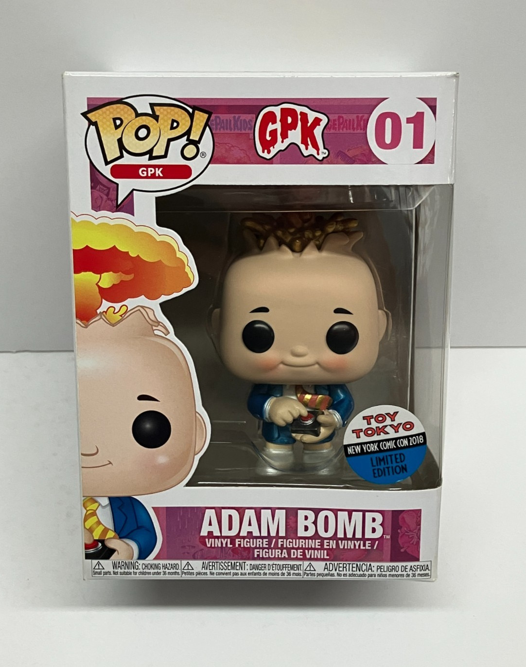 Figura Funko Pop Adam Bomb 01 Gpk Juguete Tokio Nueva York Comic Con