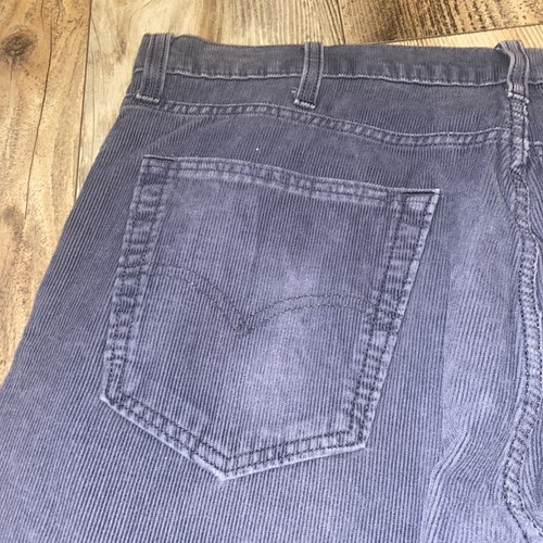 Levis 502 Herren 38x30 Grau Cord Jeans Straight Slim Baumwolle Hose - Bild 18 von 21