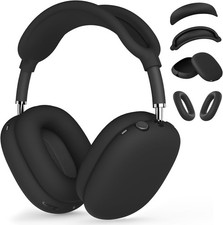 Silicone Case Cover for AirPods Max, Ear Pad Cover/Ear Cups Black-C3