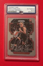 2022 Panini Prizm WNBA #71 Kristy Wallace PSA DNA Signed Rookie Card Auto RC