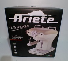 Macchina da caffè espresso retrò con montalatte, crema vintage, Ariete 1389/13