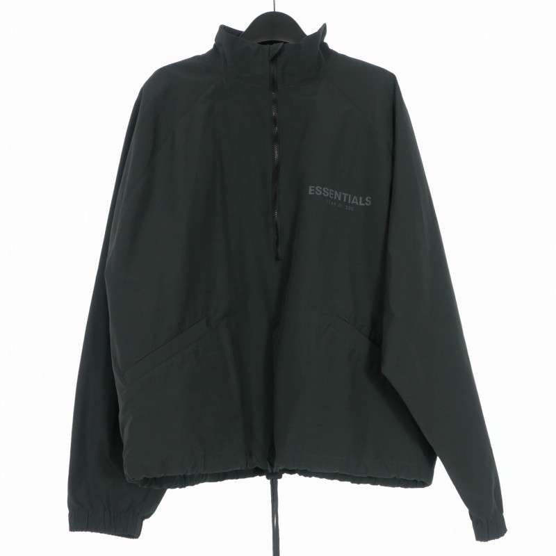 Fog Essentials Half Zip Track Jacket S Black Men'S - image 1