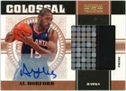 2010-11 National Treasures Colossal Jersey Autographs Al Horford #/25