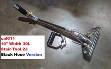 Stair 10" Dual Jet Carpet Cleaning & Auto Detail Upholstery Wand NEW Black hose