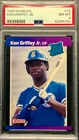 KEN GRIFFEY JR RC 1989 Donruss Rated Rookie Card #33 PSA 8 Mariners HOF