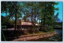 1960 Gatlinburg Tennessee Postcard Four Seasons South Court Formerly Town River
