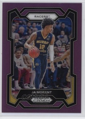 2024-25 Panini Prizm Draft Picks Purple Prizm 40/75 Ja Morant #29 9ut