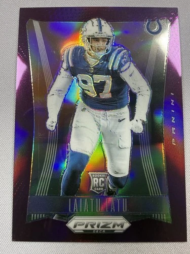 2024 Panini Prizm Deca Football Purple Laiatu Latu #136