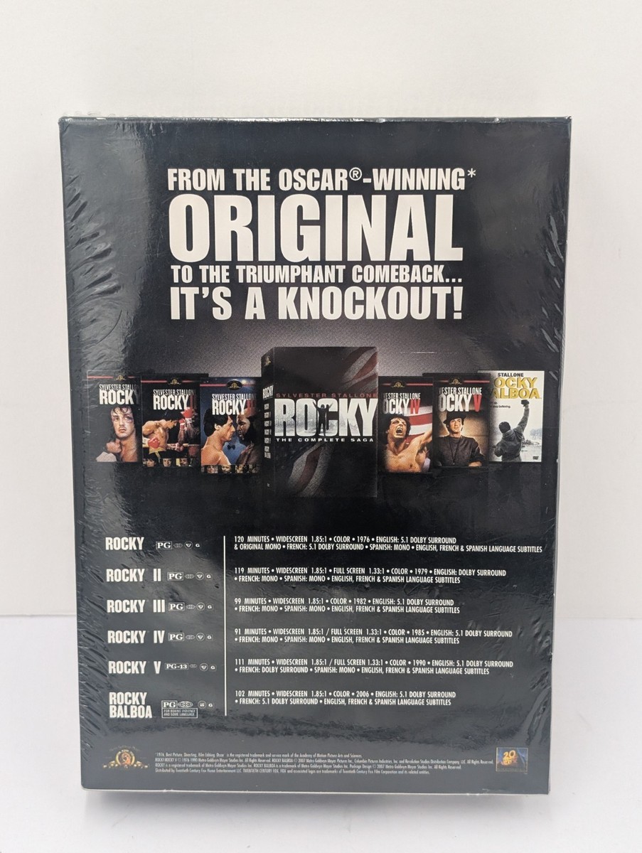 Rocky - The Complete Saga Collection (DVD, 2009, 6-Disc Set