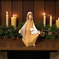 Quiet Inspirations Shepherd with Lamb 5.5” Roman, Inc