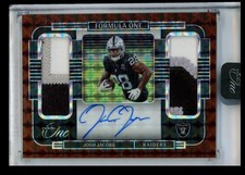 2022 Panini One Formula One Josh Jacobs Auto 18/25 #396