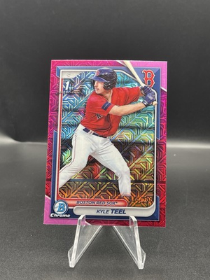 #ad 2024 Bowman Chrome Prospects Kyle Teel #BCP 48 Fuchsia Mojo Refractor 299... $7.00