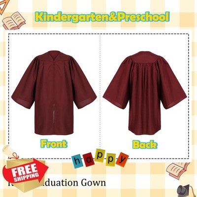 D DODOU Matte Preschool Kindergarten Graduation Cap Gown Tassel Set