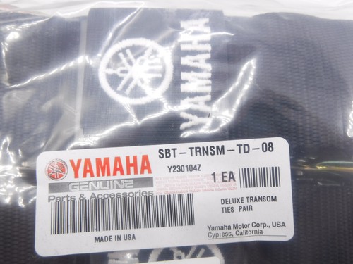 Pair OEM Yamaha 2' x 2' PWC Black Tie Down Boat Straps SBT-TRNSM-TD-08 - Picture 4 of 4