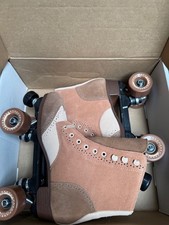 Sure Grip Oxford Brown Blazer Suede roller skates size 8 fits womens 9-9.5