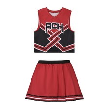 Bring It On Cheerleader Costume for Women RCH Top Skirt Girl Medium, Red