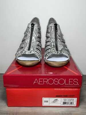 Gladiator Aerosoles Flip Flops Aerosole Half Dozen Grey Lizard