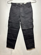 Women's High-Rise 90's Straight Jeans - Universal Thread Black 10 Short